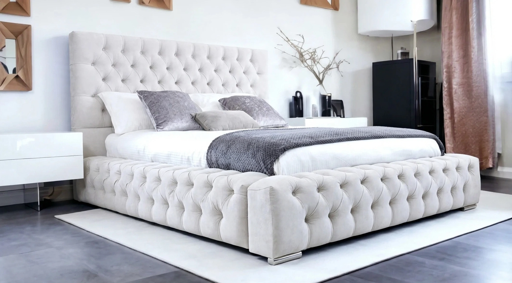 Ambessador Bed White