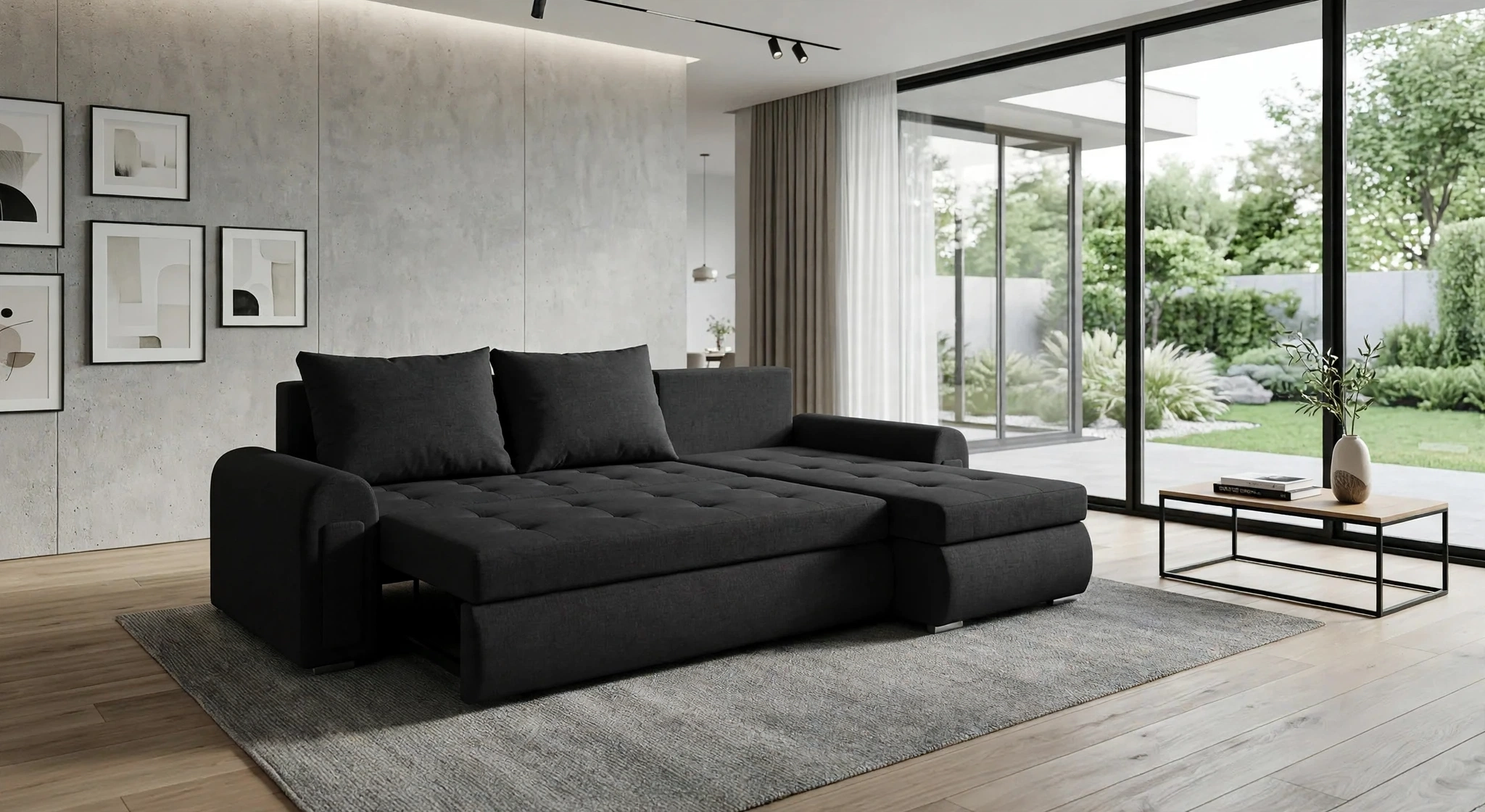 Berlin Sofa Bed in Black