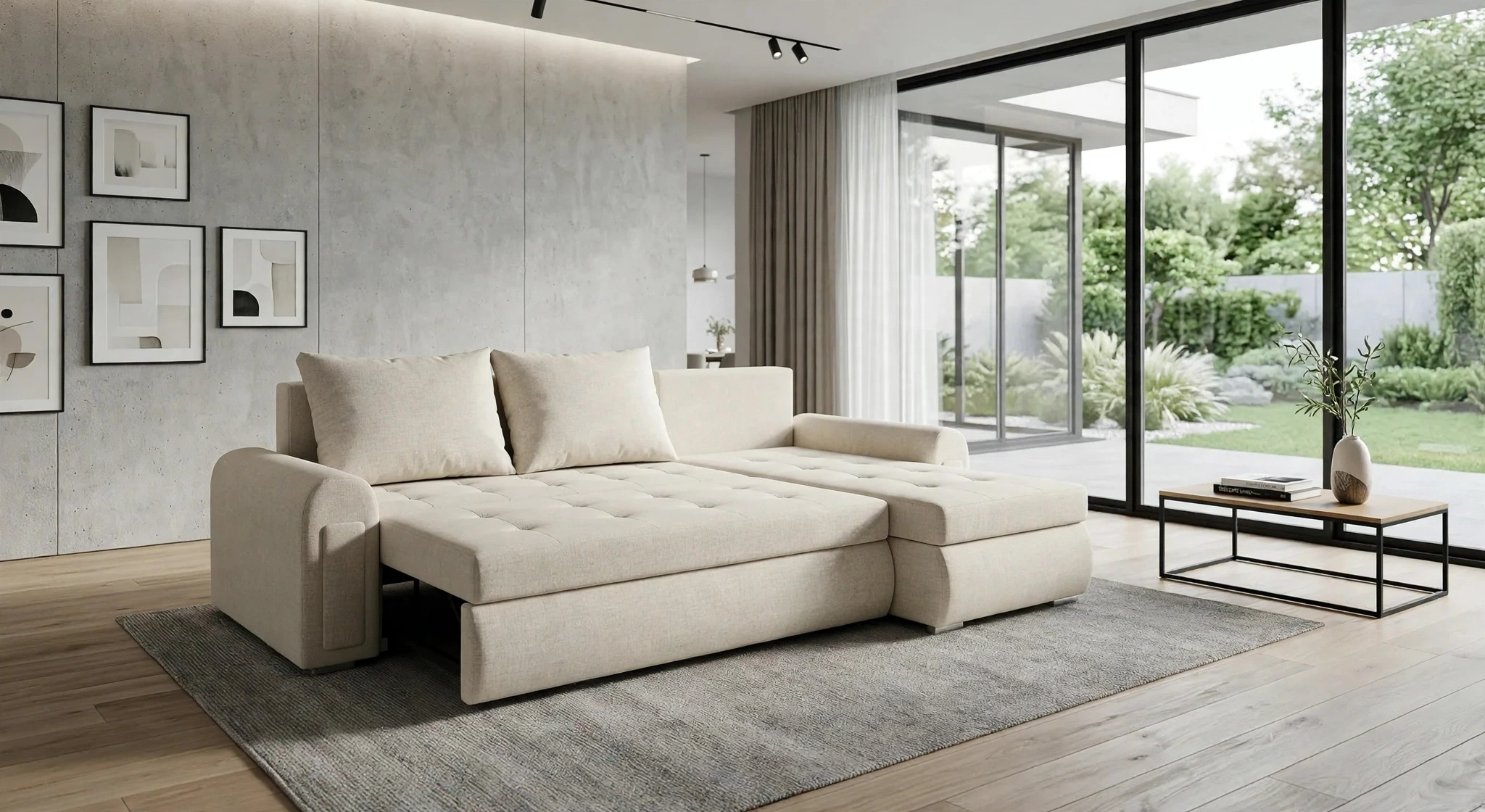 Berlin Sofa Bed in Cream