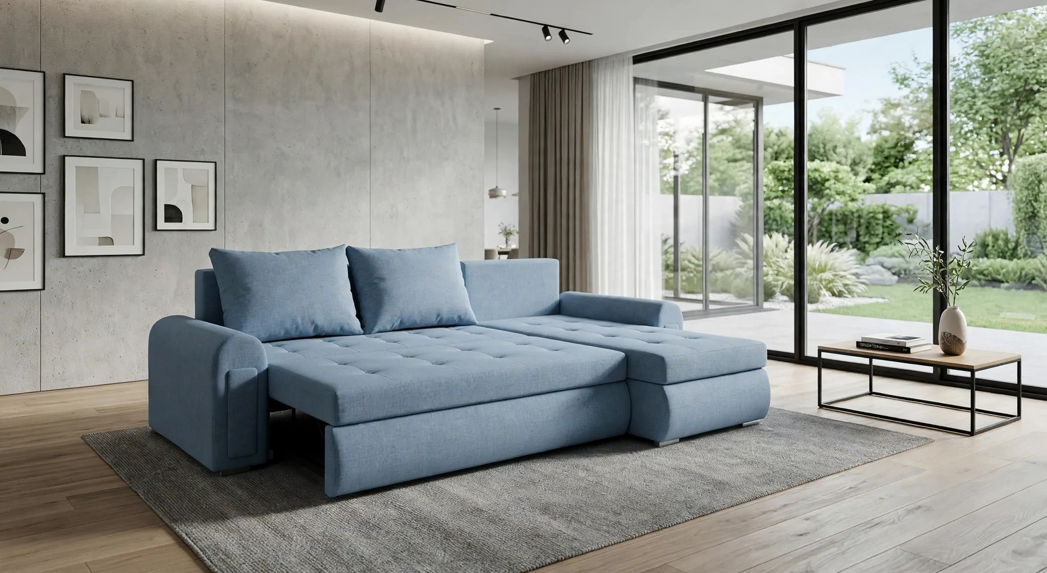 Berlin Sofa Bed in Sky