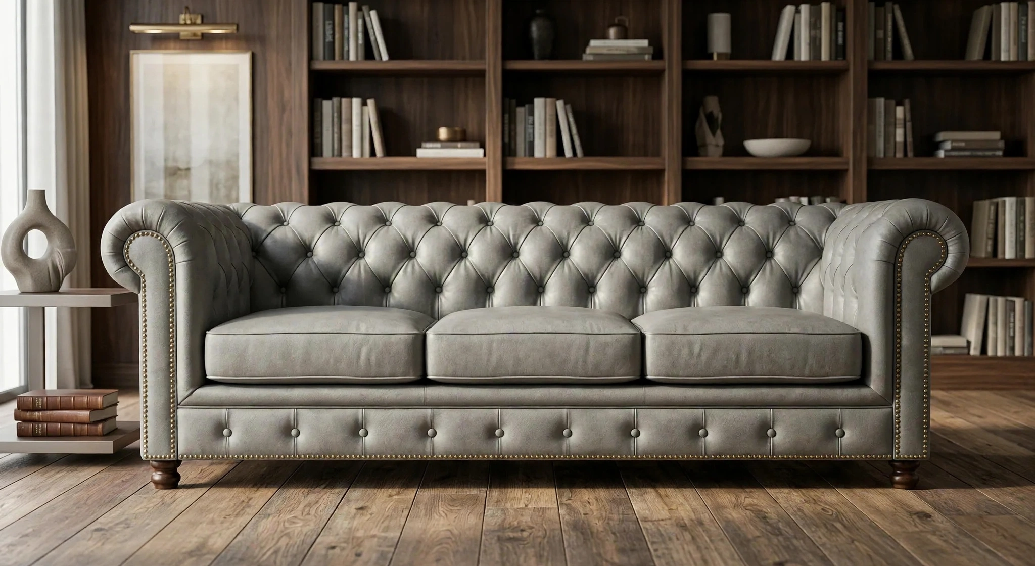 Chesterfield in Light Grey
