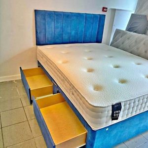 Single divan bed with storage