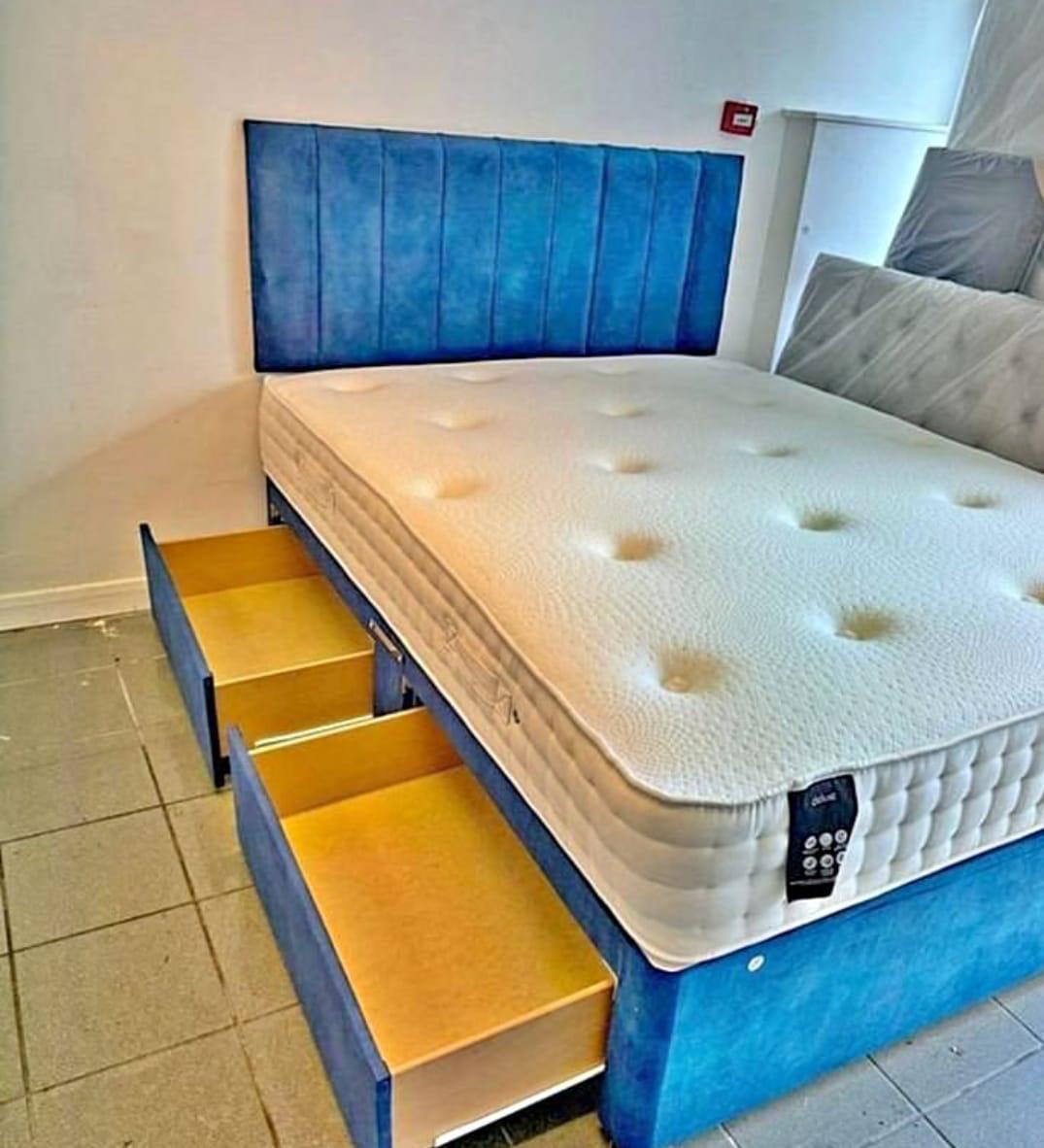 Single divan bed with storage