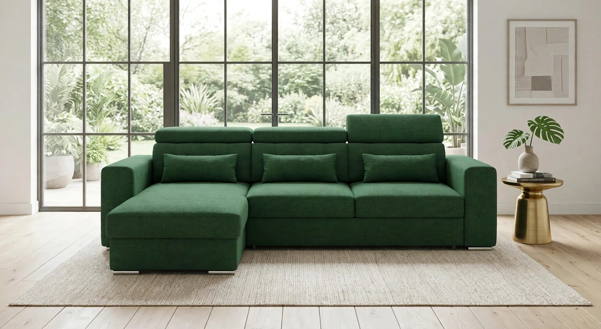 Lucca and Anton in Flag Green