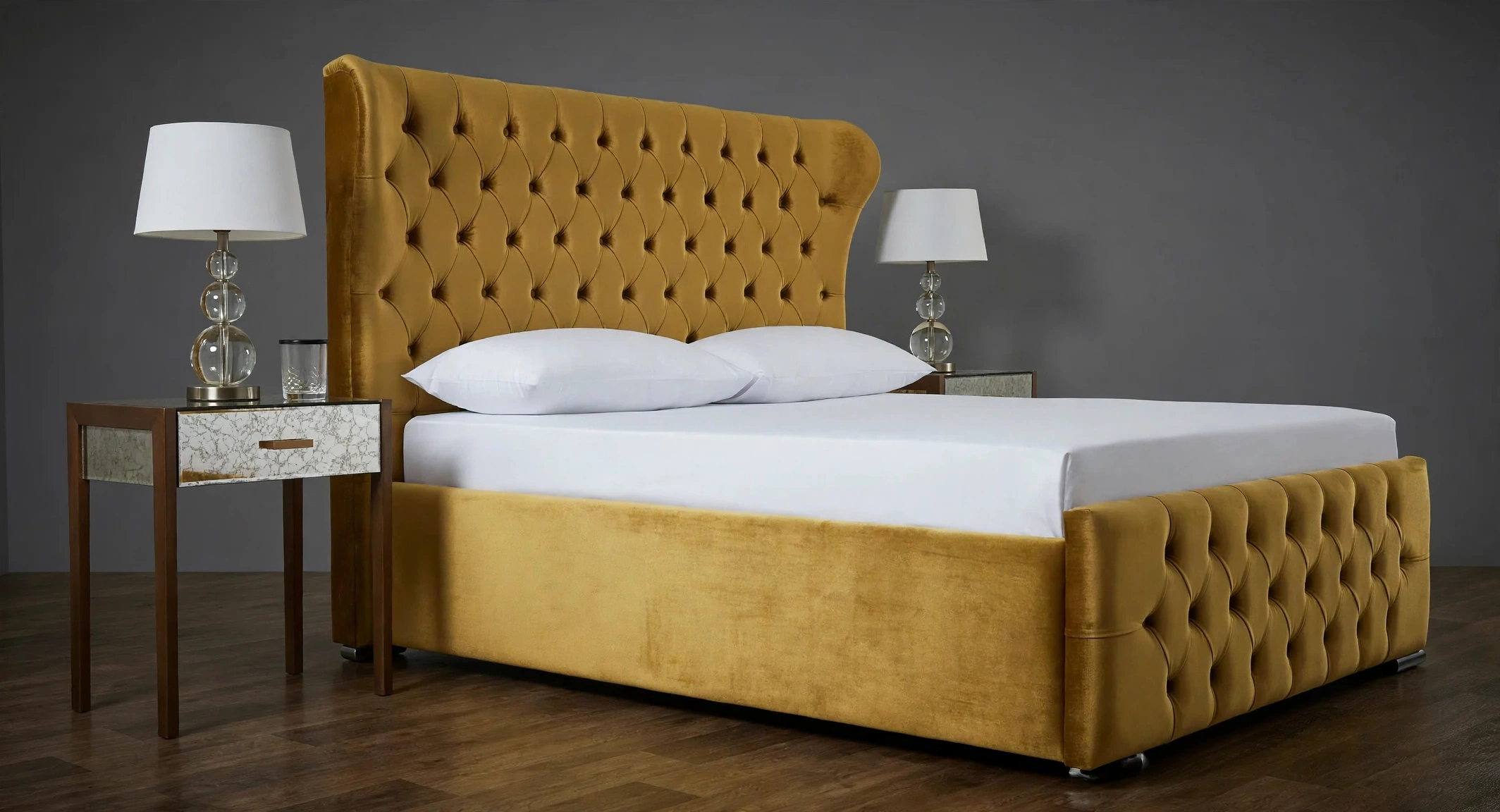 Oxford Wingback Mustard Gold
