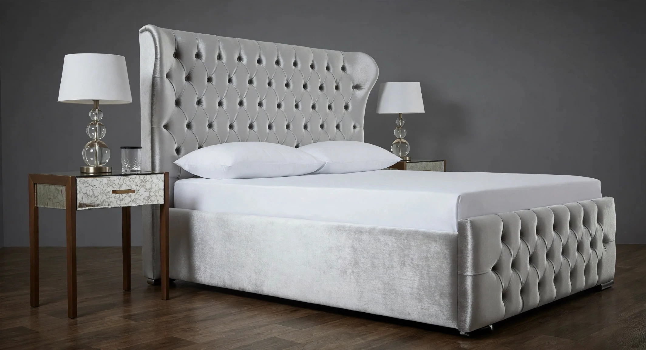 Oxford Wingback Silver